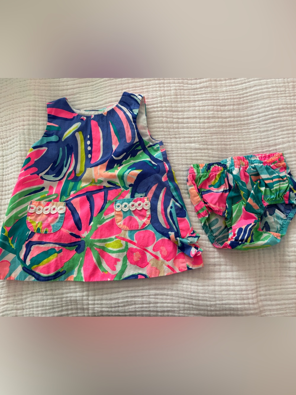 Lilly Pulitzer baby girl dress with bloomers 6-12 months NWOT
